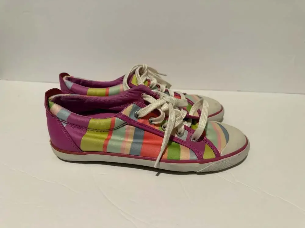 Coach Legacy Stripe Multi-Color Low Top Sneakers - Picture 3 of 7